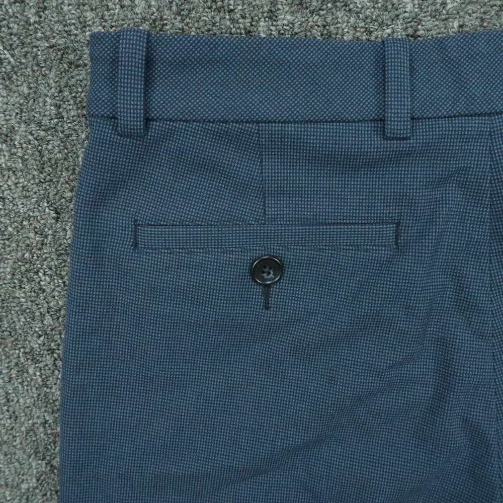 Mizzen+Main Pants Mens 32x32 Blue Straight Stretch Trouser Flat Front